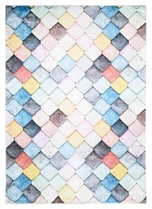 Farebný trendový koberec s geometrickým vzorom Viacfarebná Šírka: 140 cm | Dĺžka: 200 cm