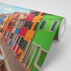 Samolepiaca fototapeta pastelové domčeky v mestečku
