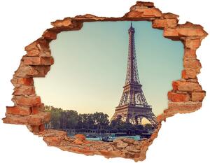 Samolepiaca diera na stenu Eiffelova veža v paríži