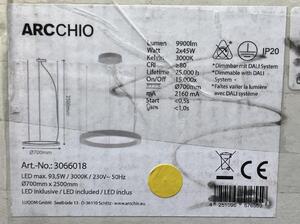 Arcchio Arcchio - LED Luster na lanku PIETRO 2xLED/45W/230V LW1353 + záruka 3 roky zadarmo