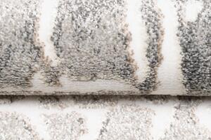 Sivý dizajnový koberec so svetlým abstraktným vzorom Sivá Šírka: 160 cm | Dĺžka: 220 cm