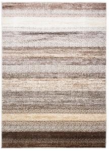 Moderný koberec s pruhmi v hnedých odtieňoch Hnedá Šírka: 80 cm | Dĺžka: 150 cm