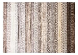 Moderný koberec s pruhmi v hnedých odtieňoch Hnedá Šírka: 80 cm | Dĺžka: 150 cm