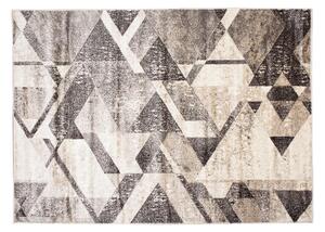 Univerzálny moderný koberec s geometrickým vzorom v odtieňoch hnedej Hnedá Šírka: 80 cm | Dĺžka: 150 cm