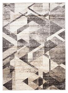 Univerzálny moderný koberec s geometrickým vzorom v odtieňoch hnedej Hnedá Šírka: 80 cm | Dĺžka: 150 cm