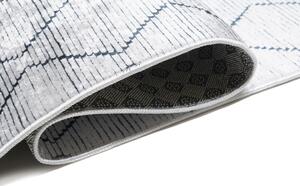 Svetlý sivý moderný koberec s jednoduchým vzorom Sivá Šírka: 80 cm | Dĺžka: 150 cm