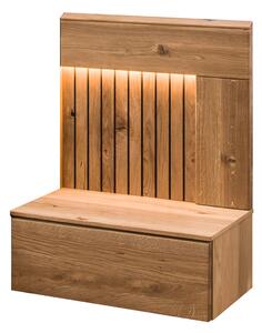Nočný stolík pravý z dubového dreva Pianoli