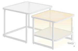 Sada 2 konferenčných stolíkov s LED LCT246W01