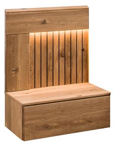 Nočný stolík lavý z dubového dreva Pianoli
