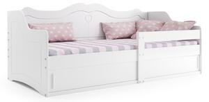 Detská posteľ JULIS + matrac, 80x160, biela