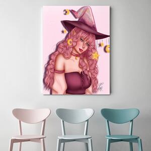Obraz na plátne Ružová čarodejnica - Crislainy Reis Silva Rozmery: 40 x 60 cm