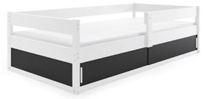 Detská posteľ HUGO, 80x160, biela/čierna