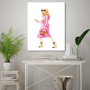 Obraz na plátne Ružová elegancia - Gisele Oliveira Fraga Baretta Rozmery: 40 x 60 cm
