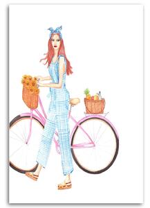 Obraz na plátne Deň na bicykli - Gisele Oliveira Fraga Baretta Rozmery: 40 x 60 cm