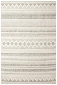 Koberec Cotton C102 Etno / kosoštvorce, krémový / sivý / béžový