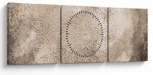 Obraz - Mandala (s hodinami) (90x30 cm)