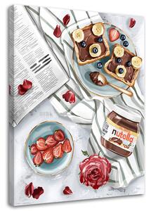 Obraz na plátne Raňajky do postele - Svetlana Gracheva Rozmery: 40 x 60 cm