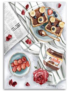 Obraz na plátne Raňajky do postele - Svetlana Gracheva Rozmery: 40 x 60 cm
