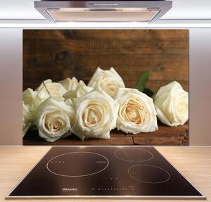 Dekoračný panel sklo Biele ruže pl-pksh-100x70-f-65934277