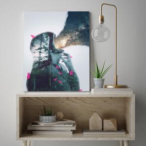 Obraz na plátne Motýľ Lesný človek Abstrakcia - Bryantama Art Rozmery: 40 x 60 cm