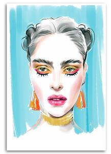 Obraz na plátne Make-up Žena Portrét Abstrakcia - Irina Sadykova Rozmery: 40 x 60 cm