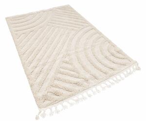 Koberec Berber 9754 so strapcami, ivory / krémový