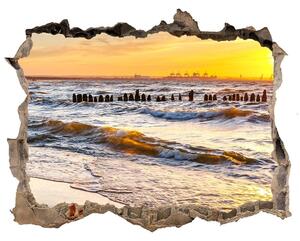 Nálepka fototapeta 3D Sunset beach nd-k-67409606
