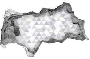 Fotoobraz diera na stenu Šedá trojuholníky nd-b-77999938