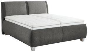 ČALÚNENÁ POSTEĽ, 180/200 cm, sivá, modrosivá Beldomo - Sleep - Postele