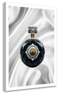 Obraz na plátne Sivý parfum na bielom pozadí - Rubiant Rozmery: 40 x 60 cm