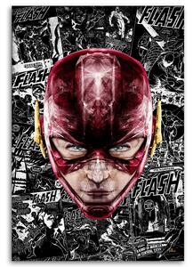 Obraz na plátne Flash červená tvár superhrdinu - Rubiant Rozmery: 40 x 60 cm