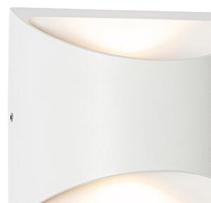 Moderné vonkajšie nástenné svietidlo biele vrátane LED 2 svietidiel IP54 - Mal
