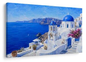 Obraz modré kupoly Santorini