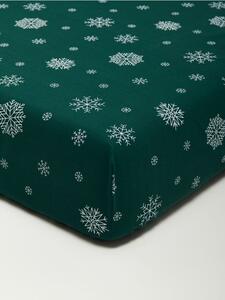 Sinsay - Bavlnené posteľné prestieradlo s gumičkou - zelená