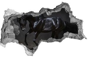 Diera 3D fototapeta na stenu Čierny kôň nd-b-47712826
