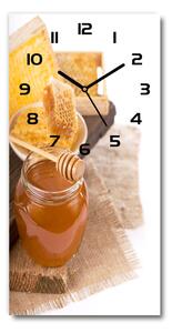 Nástenné sklenené hodiny Plát medu