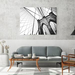 Obraz na plátne Čiernobiely minimalistický most - Nikita Abakumov Rozmery: 60 x 40 cm