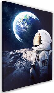 Obraz na plátne Astronaut sa pozerá na Zem z vesmíru - Gab Fernando Rozmery: 40 x 60 cm