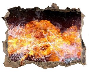 Díra 3D fototapeta nálepka Oheň proti vode nd-k-75713667