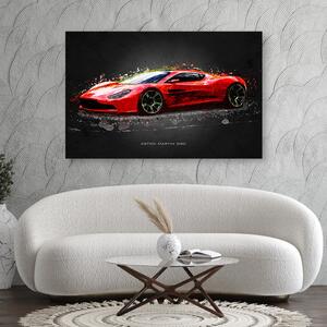 Obraz na plátne Červený Aston Martin - Gab Fernando Rozmery: 60 x 40 cm