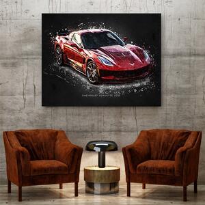 Obraz na plátne Chevrolet Corvette Z06 - Gab Fernando Rozmery: 60 x 40 cm