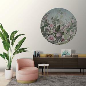 Predglejená kruhová kvetinová vliesová tapeta, PLC029, Platinum Shapes, Decoprint