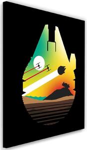 Obraz na plátne Star Wars, útek z púštnej planéty - Dr.Monekers Rozmery: 40 x 60 cm