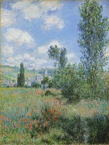 Monet, Claude - Obrazová reprodukcia View of Vetheuil, 1880, (30 x 40 cm)