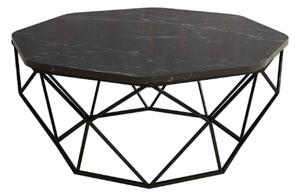 Dizajnový konferenčný stolík Gagenia 90 cm čierny