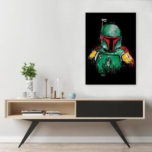 Obraz na plátne Star Wars, lovec odmien Boba Fett - Dr.Monekers Rozmery: 40 x 60 cm