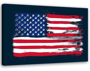 Obraz na plátne Americká vlajka - Dr.Monekers Rozmery: 60 x 40 cm