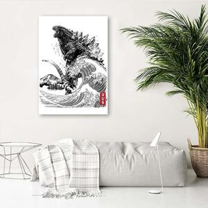Obraz na plátne Godzilla, film - Dr.Monekers Rozmery: 40 x 60 cm