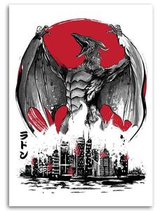 Obraz na plátne Godzilla, monštrum s krídlami - Dr.Monekers Rozmery: 40 x 60 cm