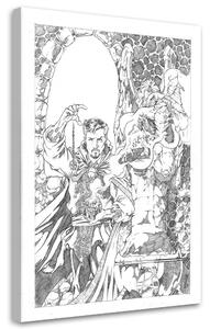 Obraz na plátne Kresba Doctor Strange - Saqman Rozmery: 40 x 60 cm